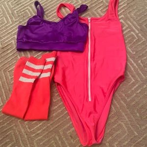 Custom workout Barbie costume